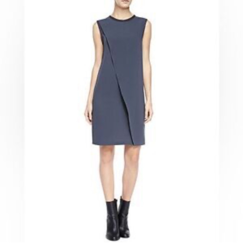 Vince Gray Crewneck minimal office Elegant Sleeveless Dress size 2 - gently used